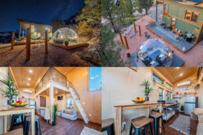 Cozy Cabin and Stargazing Dome Bedroom Deck BBQ Hammocks